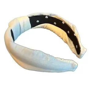 Lele Sadoughi x LoveShackFancy headband denim blue damask one size limited Lele Sadoughi | Accessories | Lele Sadoughi X Loveshackfancy  main image 2